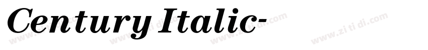 Century Italic字体转换